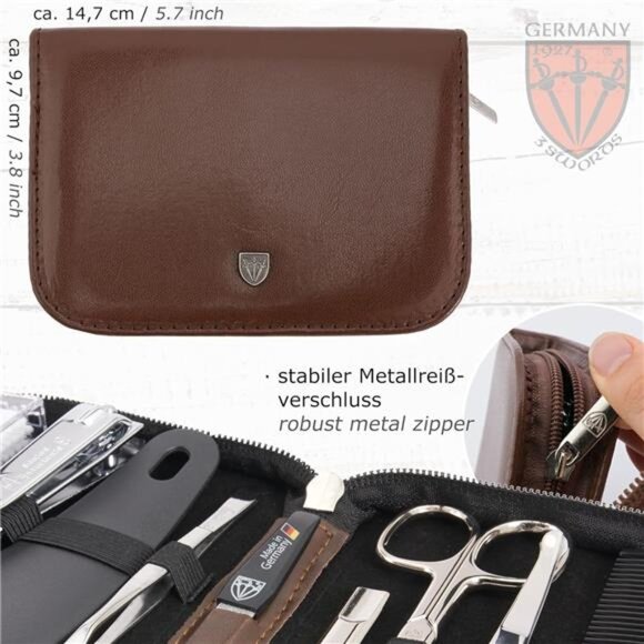 3 Swords Germany - brand quality 10 piece manicure pedicure grooming kit set - Picture 5 of 7